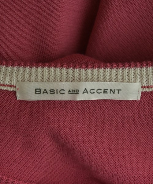 BASIC AND ACCENT（ベーシックアンドアクセント）カーディガン ピンク サイズ:-(L位) レディース/2200700249077