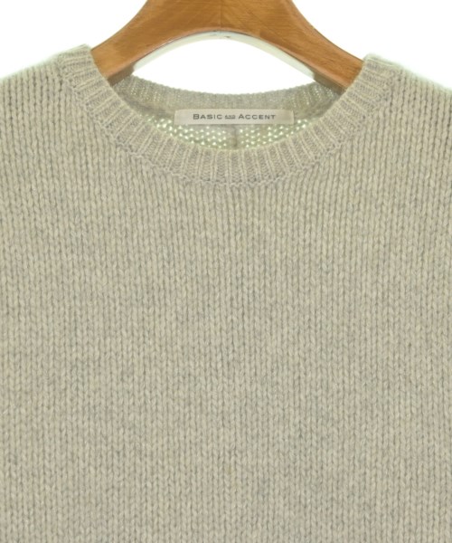 BASIC AND ACCENT（ベーシックアンドアクセント）ニット・セーター グレー サイズ:F レディース/2200658961052