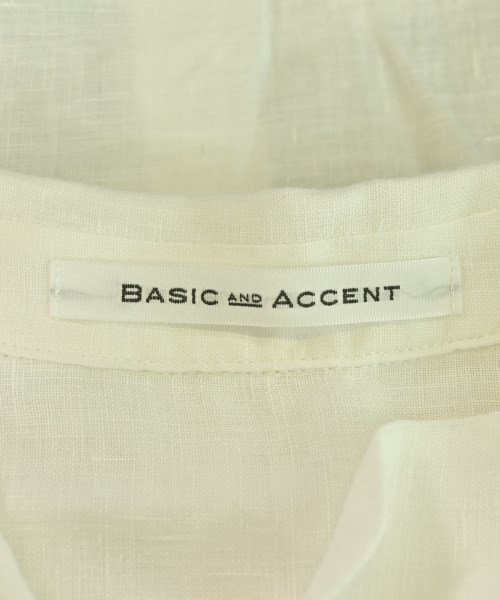 BASIC AND ACCENT（ベーシックアンドアクセント）カジュアルシャツ 白 サイズ:F レディース/2200661313244