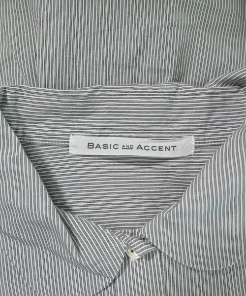 BASIC AND ACCENT（ベーシックアンドアクセント）カジュアルシャツ グレー サイズ:-(M位) レディース/2200693118046