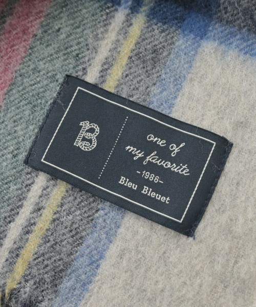 Bleu Bleuet（ブルーブルーエ）マフラー グレー サイズ:- レディース/2200635357090