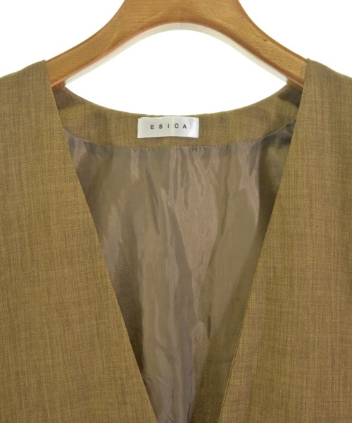 ESICA（エシカ）ベスト 茶 サイズ:F レディース/2200658689062
