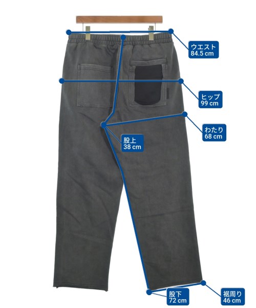 EVISU KURO（エヴィスクロ）スウェットパンツ グレー サイズ:L メンズ/2200635118011