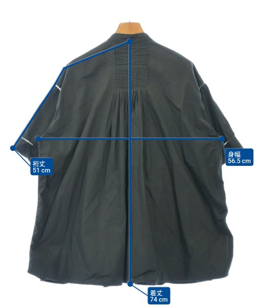 INDIA INDUSTRY（インディアインダストリー）カジュアルシャツ 黒 サイズ:1(S位) レディース/2200622156033