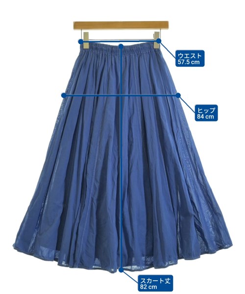 INDIA INDUSTRY（インディアインダストリー）ロング・マキシ丈スカート 青 サイズ:1(S位) レディース/2200670906017