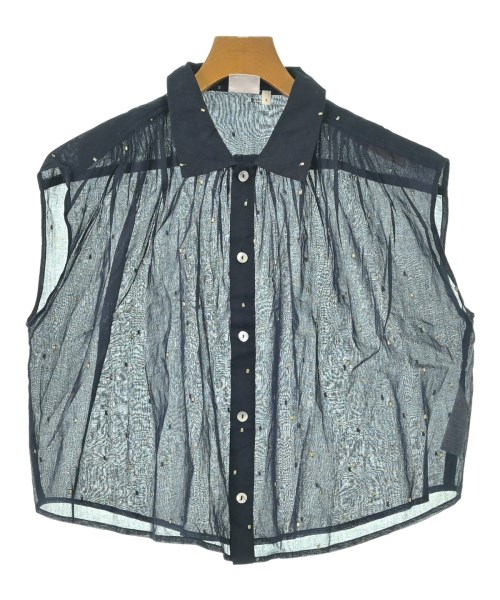 INDIA INDUSTRY(インディアインダストリー)ブラウス 紺 サイズ:1(S位)/2200666017048