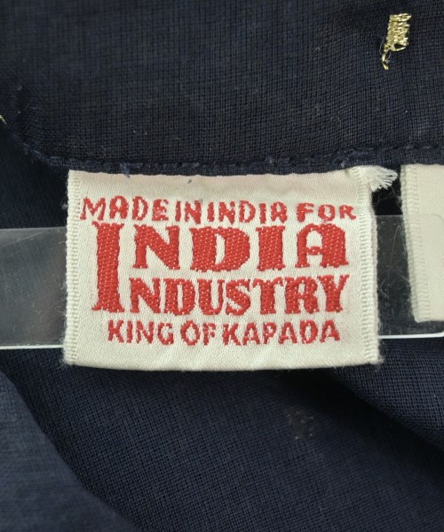 INDIA INDUSTRY（インディアインダストリー）ブラウス 紺 サイズ:1(S位) レディース/2200666017048