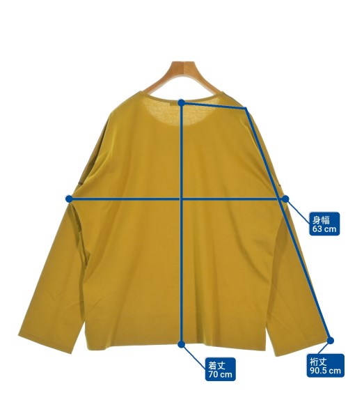 JIVELTA（ジベルタ）Tシャツ・カットソー 黄 サイズ:2(M位) メンズ/2200661827123