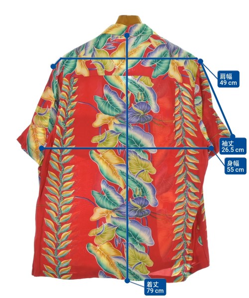 KAMEHAMEHA（カメハメハ）カジュアルシャツ 赤 サイズ:L メンズ/2200650823075