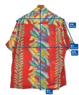 KAMEHAMEHA（カメハメハ）カジュアルシャツ 赤 サイズ:L メンズ/2200650823075