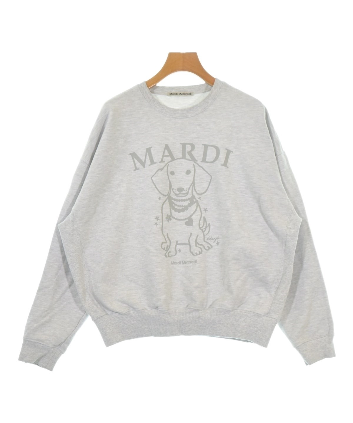 Mardi Mercredi（マルディメクルディ）スウェット グレー サイズ:ONE