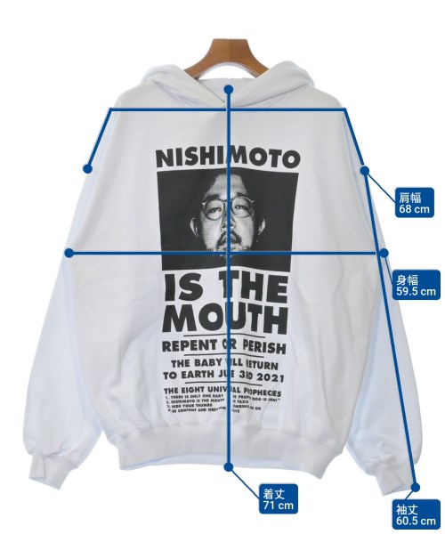 NISHIMOTO IS THE MOUTH（ニシモトイズザマウス）パーカー 白 サイズ:M メンズ/2200628763020