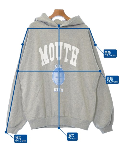 NISHIMOTO IS THE MOUTH（ニシモトイズザマウス）パーカー グレー サイズ:L メンズ/2200628763099