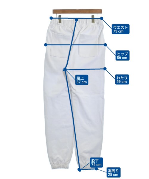 NISHIMOTO IS THE MOUTH（ニシモトイズザマウス）スウェットパンツ 白 サイズ:L メンズ/2200628763167