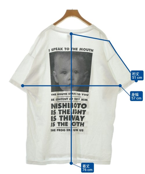 NISHIMOTO IS THE MOUTH（ニシモトイズザマウス）Tシャツ・カットソー 白 サイズ:2XL メンズ/2200682138048