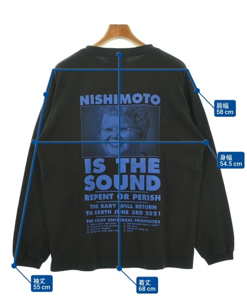 NISHIMOTO IS THE MOUTH（ニシモトイズザマウス）Tシャツ・カットソー 黒 サイズ:L メンズ/2200699276054