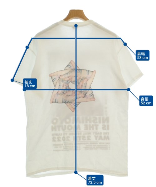 NISHIMOTO IS THE MOUTH（ニシモトイズザマウス）Tシャツ・カットソー 白 サイズ:L メンズ/2200660653013
