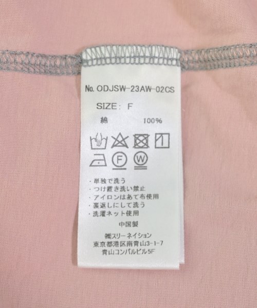 Odub（オーダブ）Tシャツ・カットソー ピンク サイズ:F レディース/2200619349011
