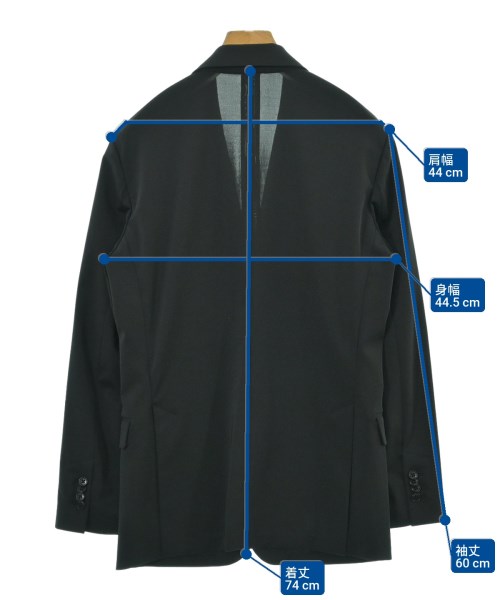 Revenir（リブニール）テーラードジャケット 黒 サイズ:-(M位) メンズ/2200633861568