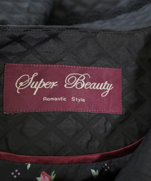 Super Beauty（スーパービューティー）ノーカラージャケット 黒 サイズ:42(L位) レディース/2200733009068