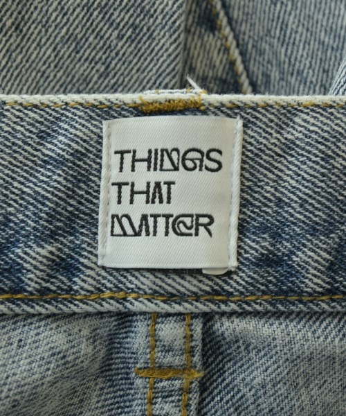 THINGS THAT MATTER（シングスザットマター）デニムパンツ 青 サイズ:1(S位) レディース/2200633678029