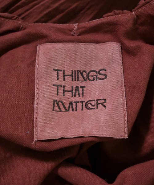THINGS THAT MATTER（シングスザットマター）ワンピース 茶 サイズ:F レディース/2200590983136