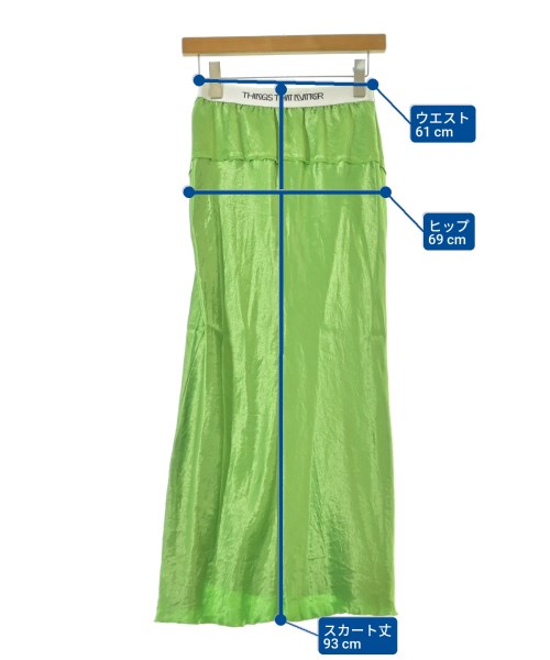 THINGS THAT MATTER（シングスザットマター）ロング・マキシ丈スカート 緑 サイズ:1(S位) レディース/2200674539433