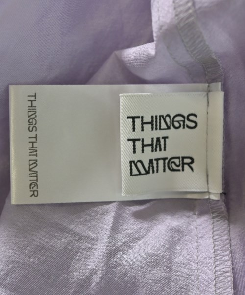 THINGS THAT MATTER（シングスザットマター）カジュアルシャツ 紫 サイズ:F レディース/2200691449050