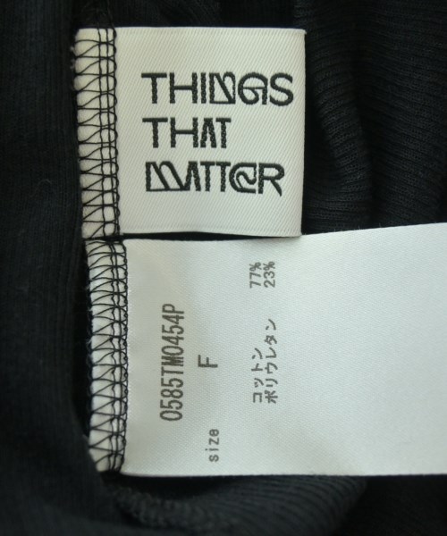 THINGS THAT MATTER（シングスザットマター）ノースリーブ 黒 サイズ:F レディース/2200713079036