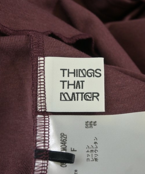 THINGS THAT MATTER（シングスザットマター）ノースリーブ 茶 サイズ:F レディース/2200726595134
