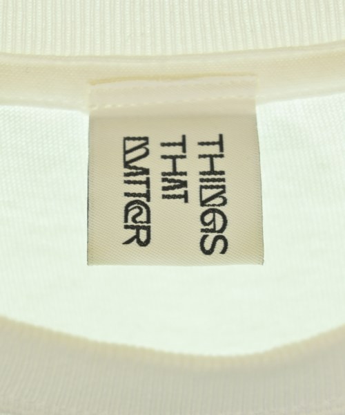 THINGS THAT MATTER（シングスザットマター）Tシャツ・カットソー 白 サイズ:F レディース/2200727031037