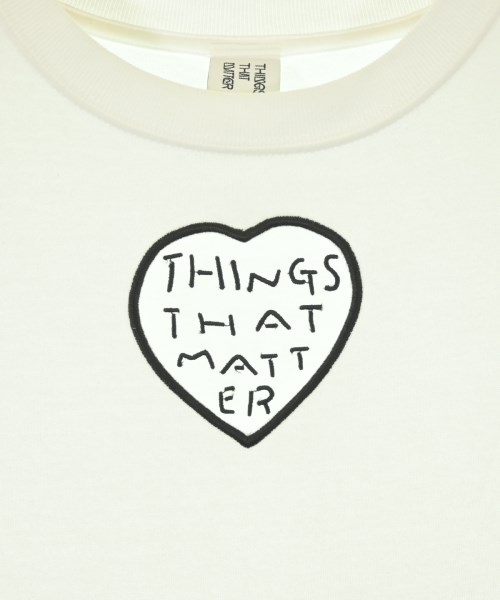 THINGS THAT MATTER（シングスザットマター）Tシャツ・カットソー 白 サイズ:F レディース/2200727031037