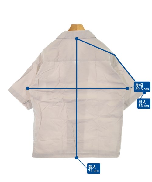 WYM LIDNM（ウィムバイリドム）カジュアルシャツ ベージュ サイズ:M メンズ/2200620775021