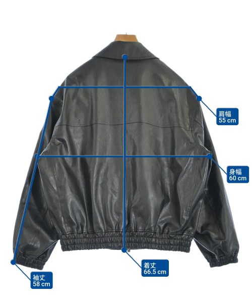 WYM LIDNM（ウィムバイリドム）ライダース 黒 サイズ:M メンズ/2200663875078