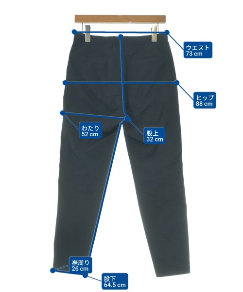 10YC（テンワイシー）スラックス 紺 サイズ:S メンズ/2200640843120