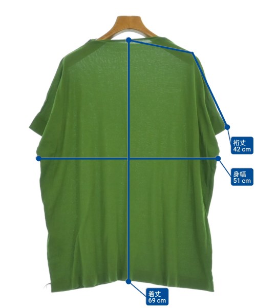 himukashi（ヒムカシ）Tシャツ・カットソー 緑 サイズ:1(S位) レディース/2200692830079