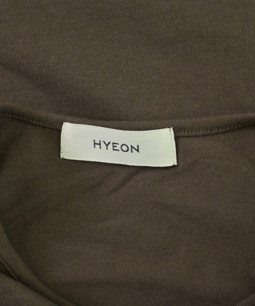 HYEON（ヘヨン）Tシャツ・カットソー 茶 サイズ:F レディース/2200701236441