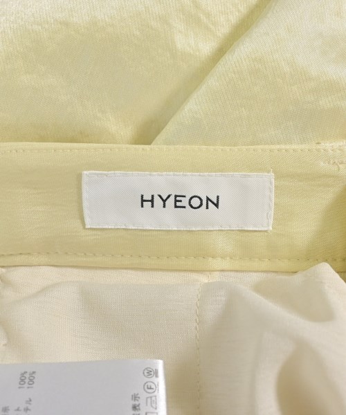 HYEON（ヘヨン）スラックス 黄 サイズ:M レディース/2200701236557