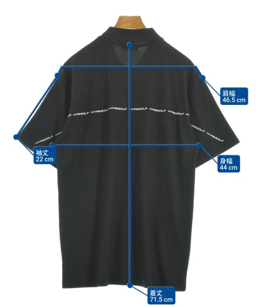 HYPEGOLF（ハイプゴルフ）ポロシャツ 黒 サイズ:L メンズ/2200620690010