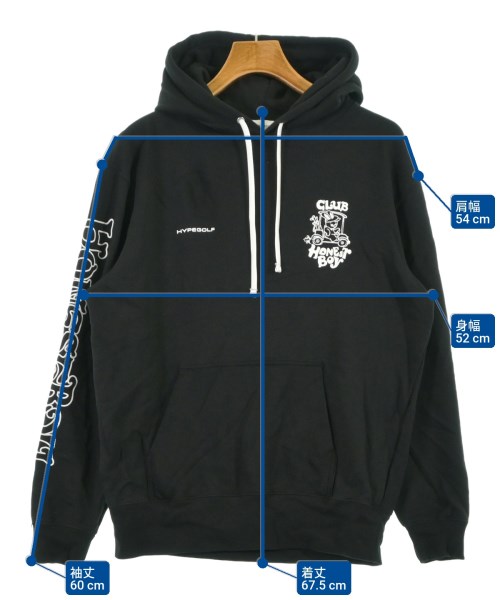 HYPEGOLF（ハイプゴルフ）パーカー 黒 サイズ:L メンズ/2200604348067