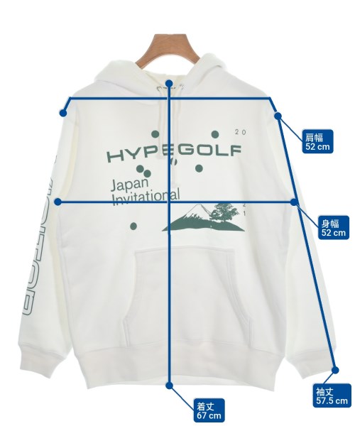 HYPEGOLF（ハイプゴルフ）パーカー 白 サイズ:-(L位) メンズ/2200640917159