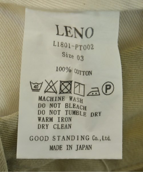 LENO&CO（リノアンドコー）チノパン ベージュ サイズ:3(L位) メンズ/2200717569090