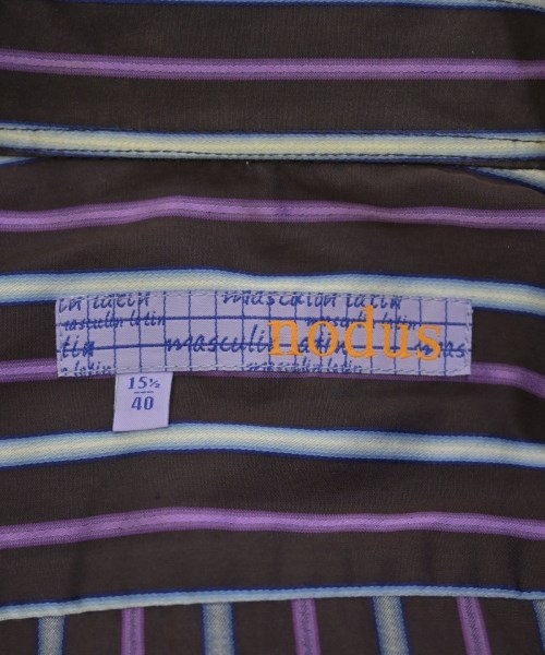 nodus（ノードゥス）カジュアルシャツ 茶 サイズ:15 1/2(M位) メンズ/2200671652098