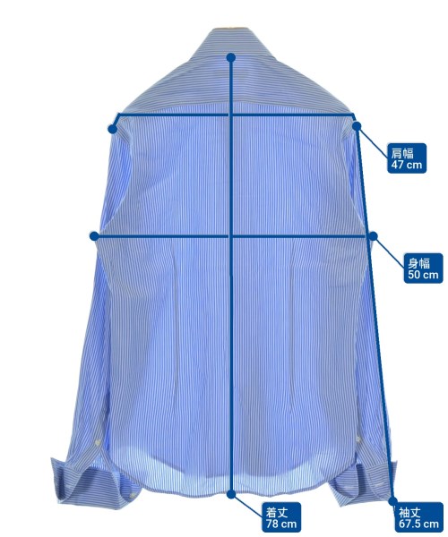 nodus（ノードゥス）カジュアルシャツ 青 サイズ:15 1/2(M位) メンズ/2200671652104