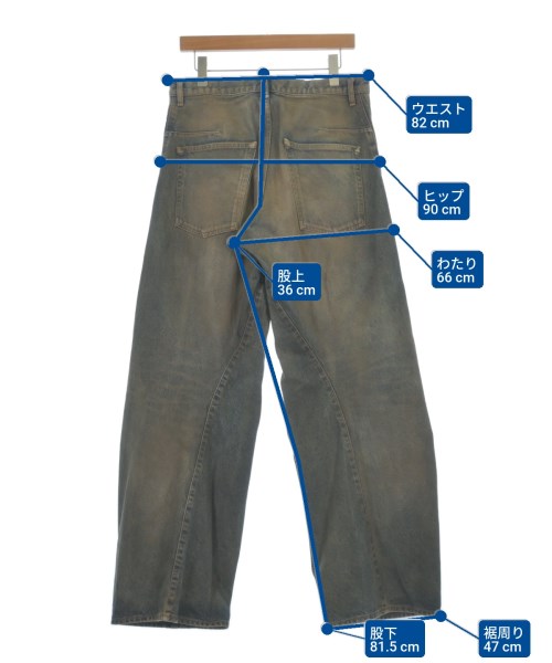 NVRFRGT（ネヴァーフォーゲット）デニムパンツ 青 サイズ:3(L位) メンズ/2200622657035