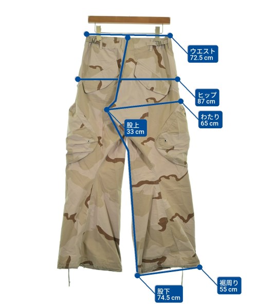 NVRFRGT（ネヴァーフォーゲット）カーゴパンツ ベージュ サイズ:1(S位) メンズ/2200655125099