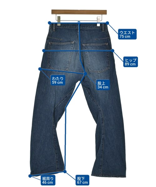 NVRFRGT（ネヴァーフォーゲット）デニムパンツ 青 サイズ:1(S位) メンズ/2200656553013