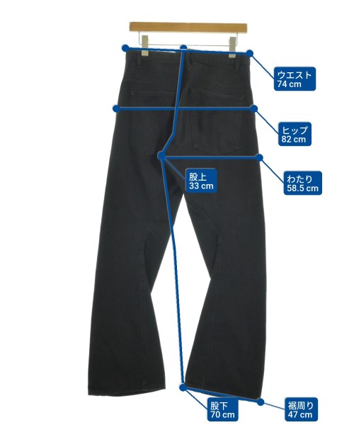 NVRFRGT（ネヴァーフォーゲット）デニムパンツ 黒 サイズ:1(S位) メンズ/2200665057052