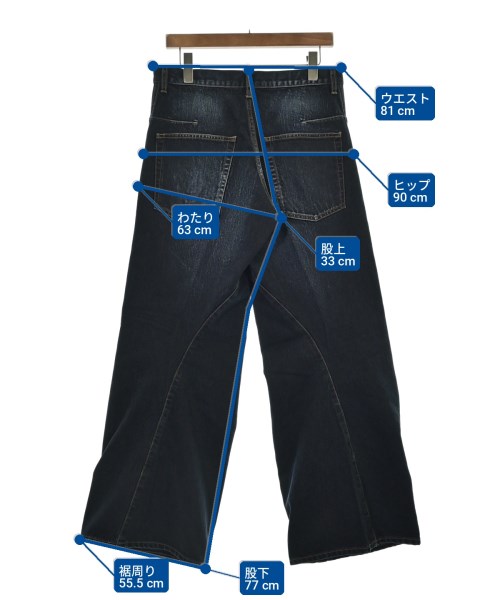 NVRFRGT（ネヴァーフォーゲット）デニムパンツ 紺 サイズ:2(M位) メンズ/2200721932125