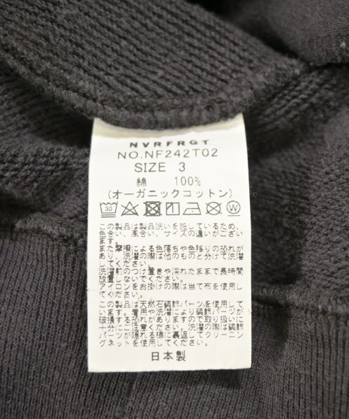NVRFRGT（ネヴァーフォーゲット）パーカー グレー サイズ:3(L位) メンズ/2200725142025